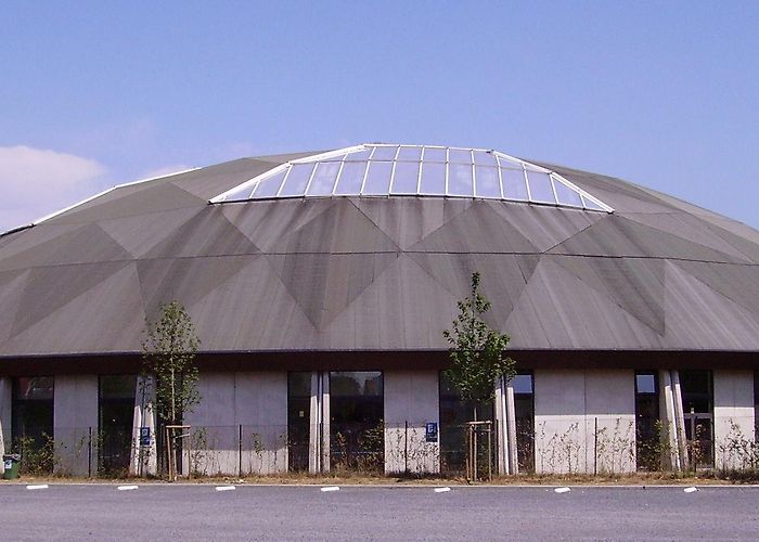 Boudewijn Seapark Exterior of the Boudewijn Seapark dolphinarium in Bruges, Belgium ... photo