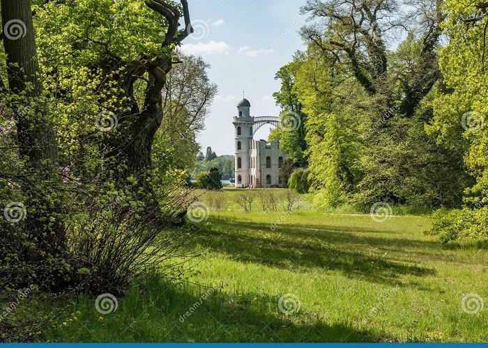 Pfaueninsel Park Peacock Island Romantic Style Palace Surrounded by Trees Stock Image - Image of ... photo