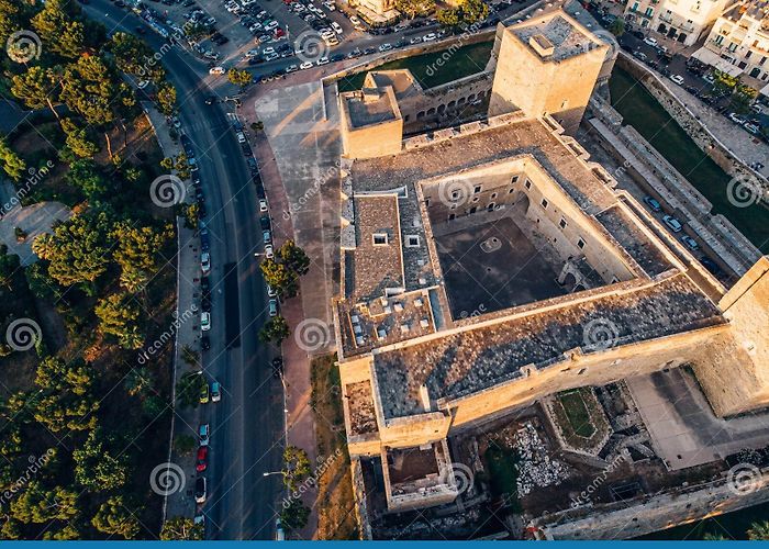 Castello Normanno-Svevo Aerial View of Castello Normanno-Svevo in Bari, Italy Stock Image ... photo