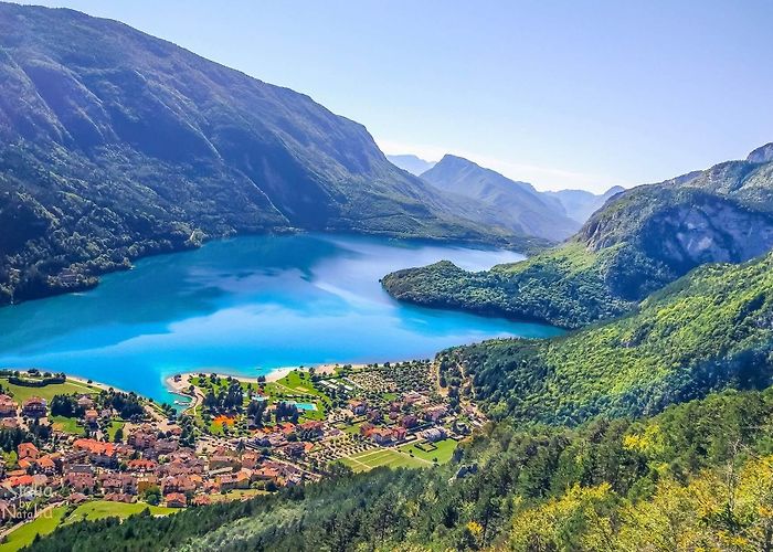 Molveno Lake MOLVENO - most beautiful lake in Italy at the foot of the Brenta ... photo