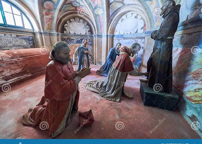 Sacro Monte di Orta ORTA SAN GIULIO, ITALY/NOVARA - AUGUST 6, 2017: Detail of One of ... photo