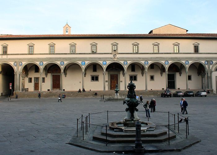 Hospital of Innocents Andrea della Robbia's bambini at the Ospedale degli Innocenti ... photo