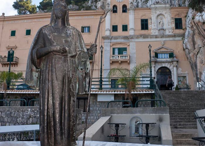 Shrine of Santa Rosalia The Sanctuary Of Santa Rosalia Palermo Mountains Praying Convent ... photo