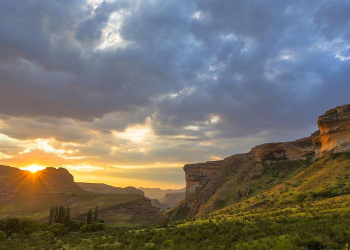Golden Gate Highlands National Park Sunset at Golden Gate Highlands National Park, Free State, South ... photo