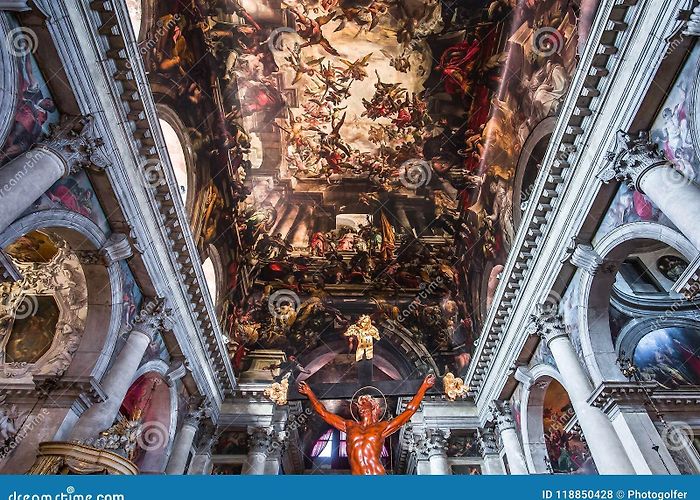 Church of San Pantalon Frescoes in Chiesa San Pantalon, Venice, Italy Editorial Stock ... photo