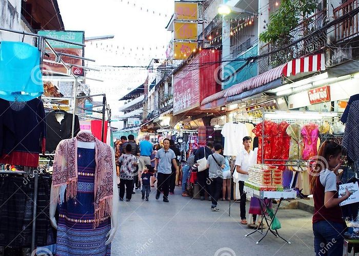 Walking Street Chiang Rai Atmosphere Environment Around Souvenir Walking Street, the CHIANG ... photo