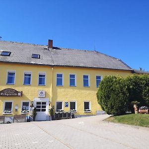 Pension & Gasthof Erbgericht Hoehenlage 850M Hotel Marienberg Exterior photo