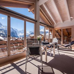 Chalet Schneehoren Penthouse Apartment Wengen Exterior photo