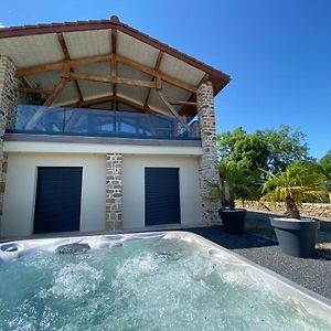 Chez Bascans Corps De Ferme Renove Avec Jacuzzi Et Piscines 2 Bassins Villa Villeneuve-Lecussan Exterior photo