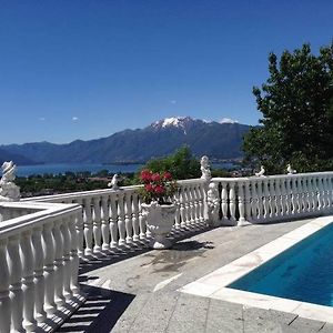 Dream Holiday House With A Fantastic View Of Lake Maggiore And The Pool Villa Gordola Exterior photo