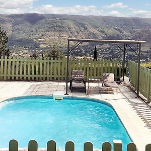 Maison Paisible A Veyras Avec Piscine Privee Et Vue Montagne Villa Exterior photo