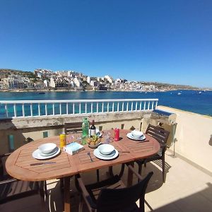 Blue Harbour Seafront Penthouse With Large Terrace With Panoramic Sea Views - By Getawaysmalta Apartment St. Paul's Bay Exterior photo