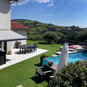 Maison Et Piscine Chauffee, Vue Monts Du Lyonnais Villa Brullioles Exterior photo