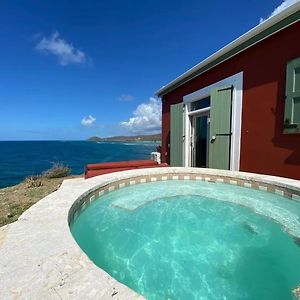 Honeymoon Cottage Atop A Rocky Peninsula Surrounded By The Caribbean Sea Christianted Exterior photo